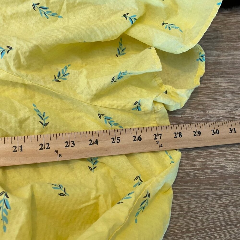 Anthony Richards House Dress Women's Yellow Sz 3X  Snap Closure Floral Patio - Picture 8 of 9